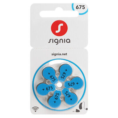 Size 675 batteries - Signia brand