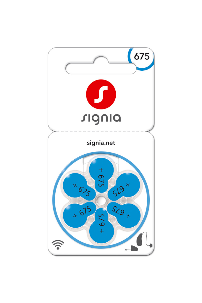 Size 675 batteries - Signia brand Size 675 batteries - Signia brand